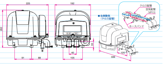 AP-100WEX 主要寸法
