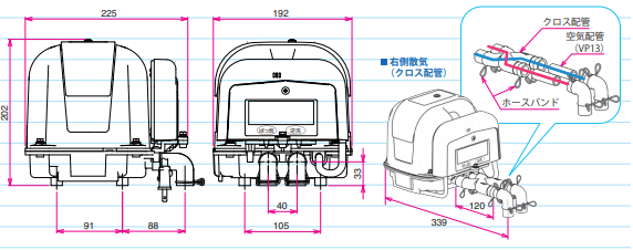 AP-100WEX　主要寸法