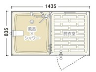 浴槽つき
