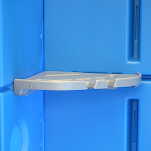 仮設トイレのレンタル小物置き棚